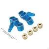 2 Pieces Aluminum Steering Cups CNC Machined Knuckles Anodized Parts