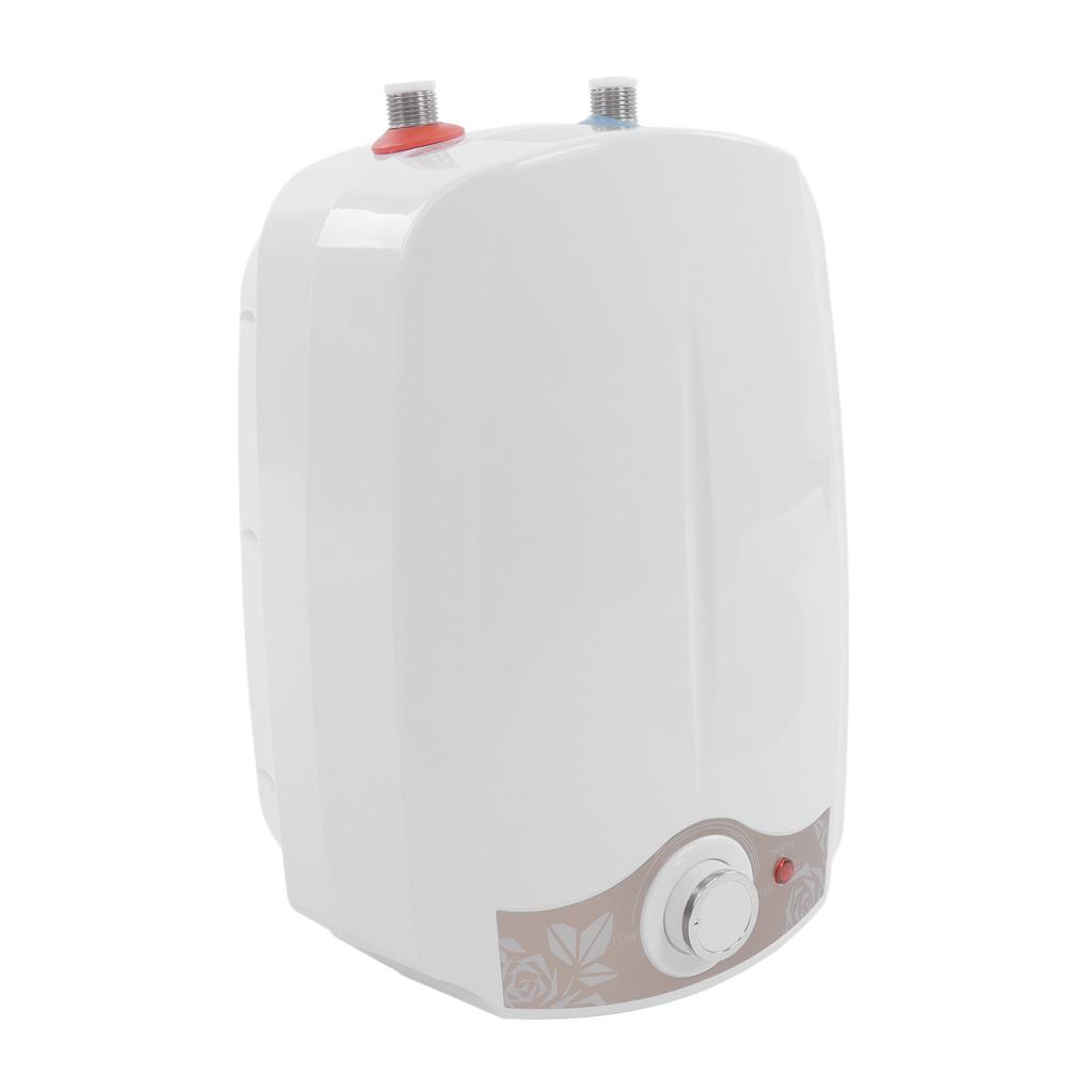 8L Mini Electric Water Heater IPX4 Kitchen Electric Hot Water Heater with Upper Water Outlet for
