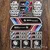 Fashion Motorcycle Helmet Body Reflective Decal Decoration Sticker For E36 E46 E53 E90 E60 E61 E93 E87 X1 X3 X5 F30 F20 G30