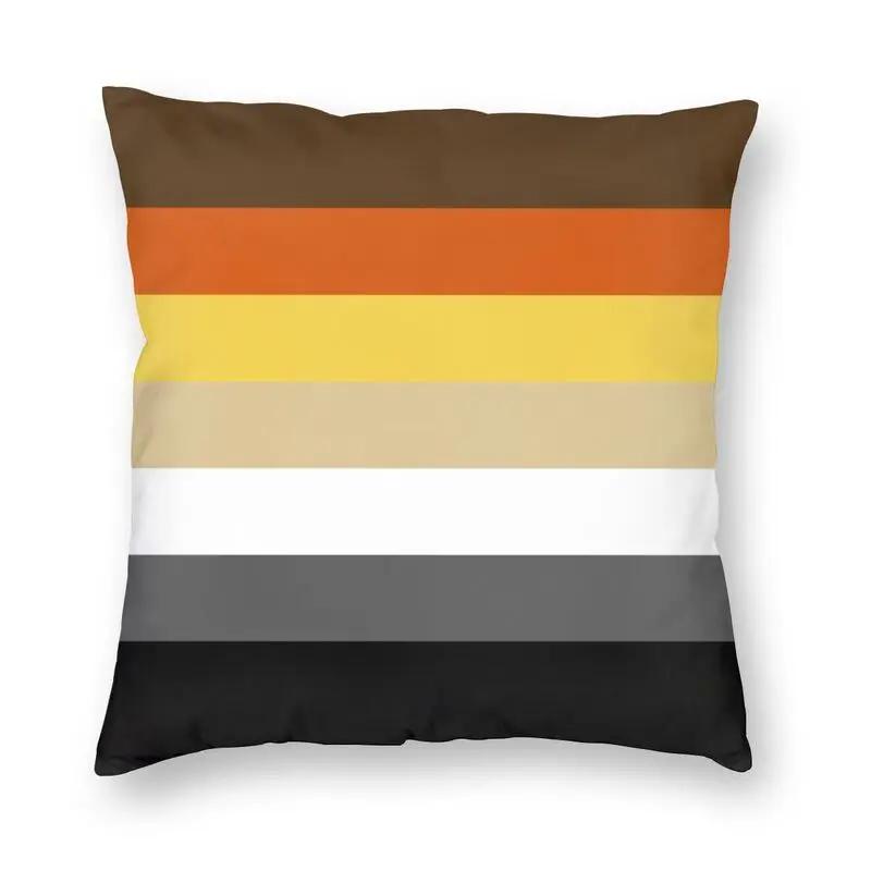 Nordische Gay Pride LGBT Regenbogenflagge Sofakissenbezug Weiche LGBTQ Lesben Wurfkissenhülle Für Wohnzimmer Heimdekoration