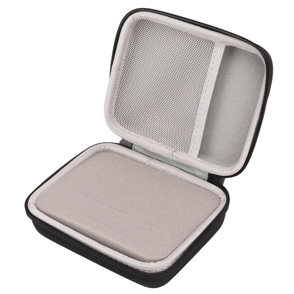 Guitar Pick Holder Case EVA Waterproof Picks Storage Bag for Capo Strings Shoulder StrapsBlack