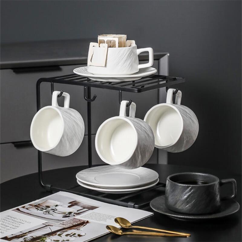 Taozhi Ceramic Coffee Cup & Saucer Set