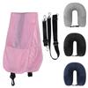 Neck Pillow Travel Pillow Sleeping Pillows Bag with Fillable Cover U Shaped Velvet Pillowcase Storage for Airplane Cylinder