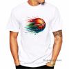 Watercolor Basketball Print Tshirt MenS Clothing Summer Fashion Tops Tee Shirt Homme Love Sports TShirt Harajuku Shirt