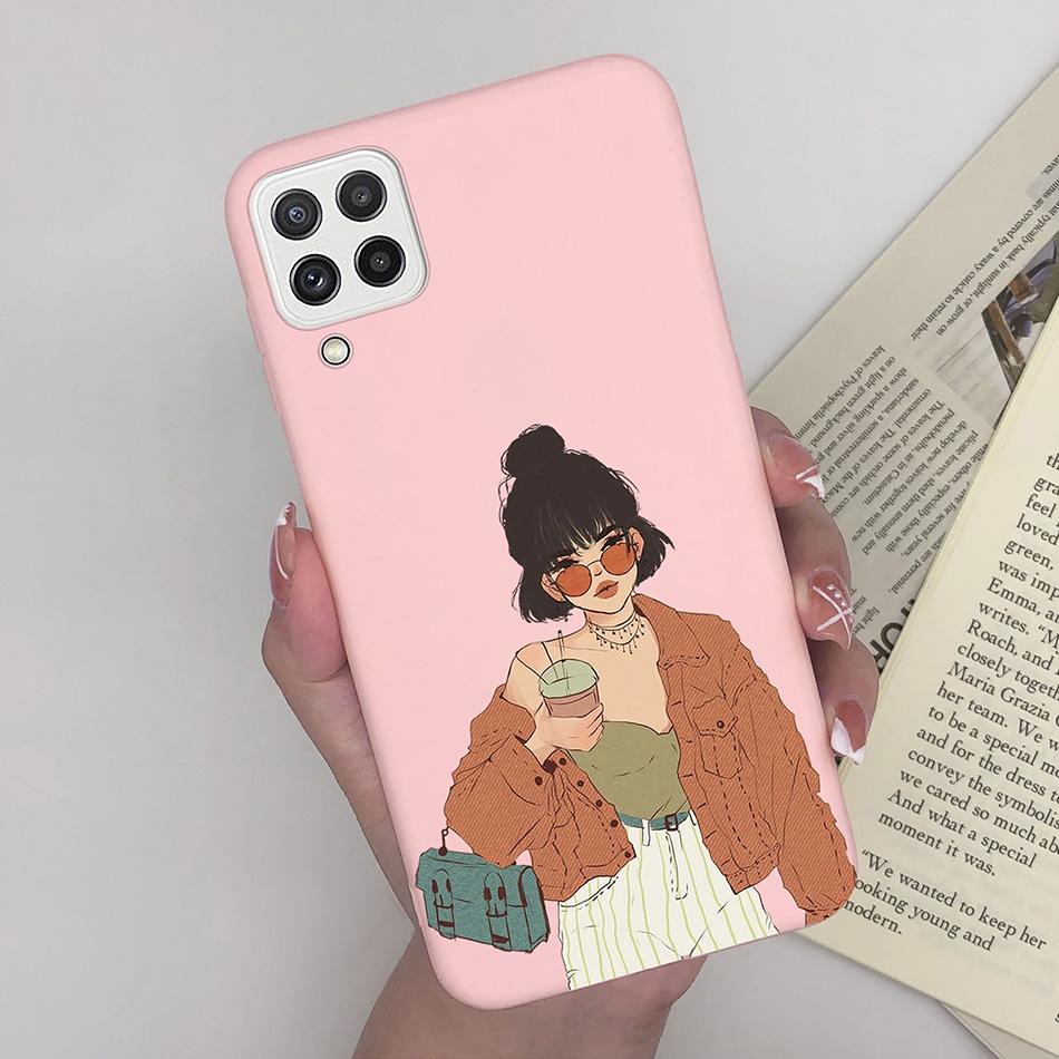 For Samsung Galaxy A22 4G 5G Case SM-A225F Love Heart Soft Silicon Phone Cover For SamsungA22 GalaxyA22 M22 A 22 4G 5G Fundas