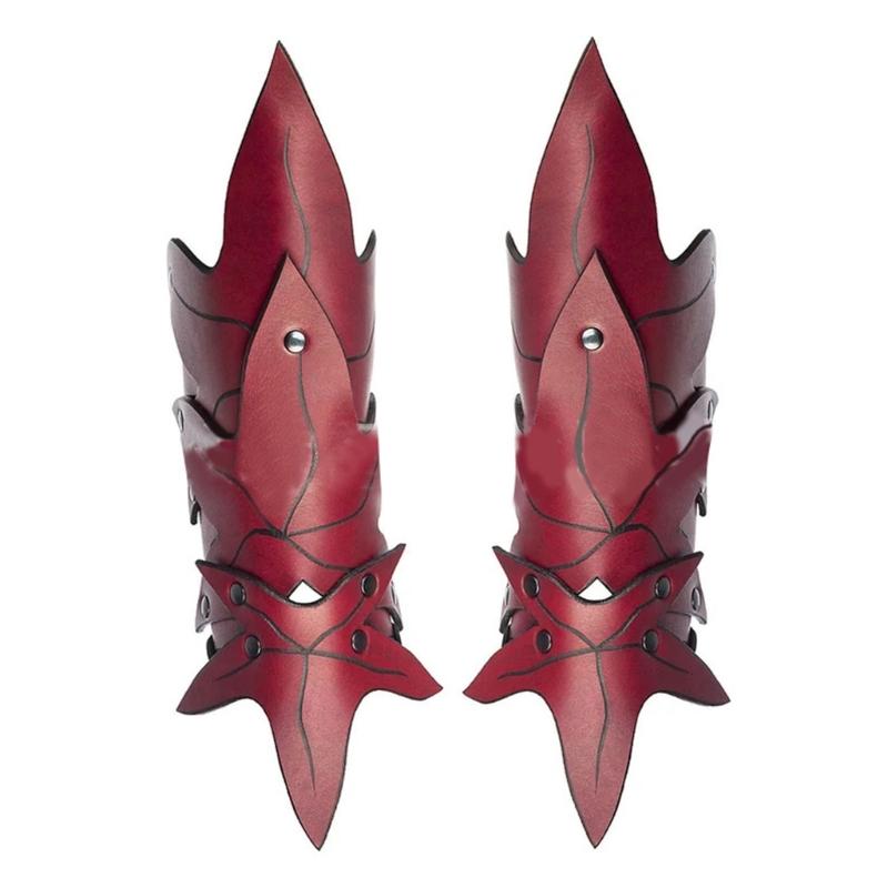 Medieval Punk Vintage Wrist Guard for Men for Parties and Festivals Vintage Arm Protector Lace Up Embossing Cuff