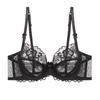 Womens French Lace Bra With Soft Underwire Thin Molded Cup Full Coverage Large Busts Breathable Supportive