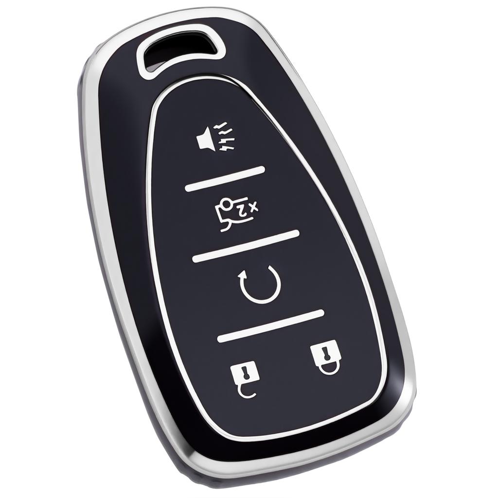 Car Key Cover Case Fits For Chevy Traverse Cruze Chevrolet Equinox Malibu 4/5 Button Silverado