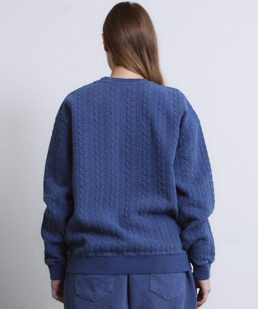 Aidan M Granma Cable Sweatshirts (Blue)