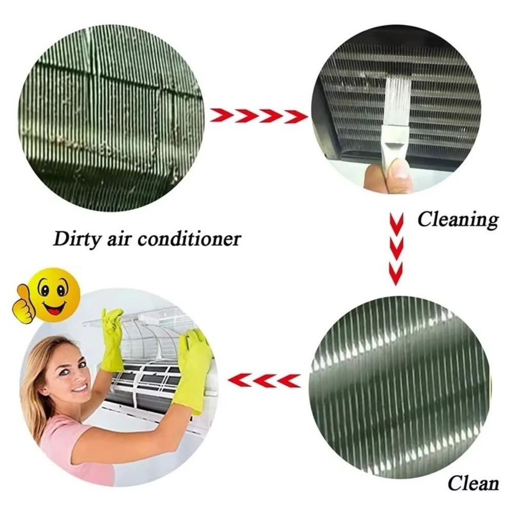 2Pcs/Set Stainless Steel Air Conditioner Condenser Fin Comb  Air Conditioner Fin Repair Tool