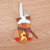 Merry Christmas Knife Fork Cutlery Bag Set Santa Snowman Xmas Tableware Holders Natal New Year Christmas Decorations for Home