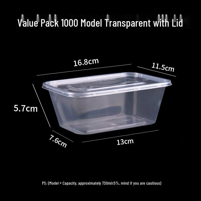 

Han Dun Disposable Rectangular Takeaway Containers