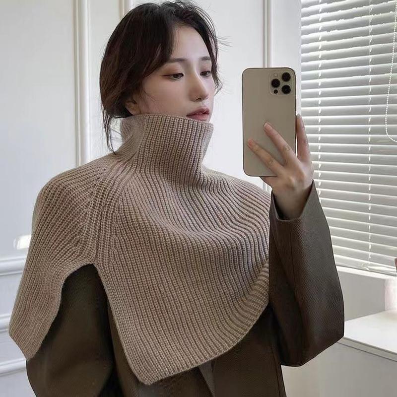 Autumn And Winter Fashionable Irregular Scarf For Women High-End Outer Pullover Scarf Versatile Cold-Proof And Warm Shawl