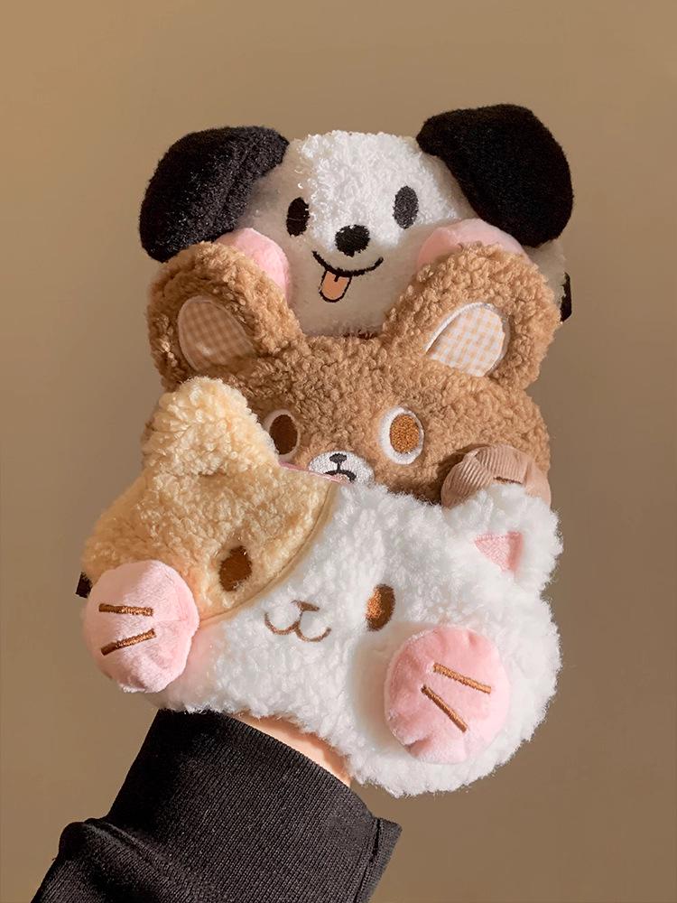 

Скидка для новичков: Милая плюшевая маска для глаз с мишкой для женщин и студентов - Помощь для сна