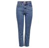 Only Emily Life High Waist Straight Raw Crop Ankle MAE06 джинсы