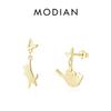 MODIAN 925 Sterling Sølv Søt Spille-Katt Øredobber For Kvinner Dyr Ørestifter Smykker Festtilbehør