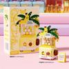 New Banana Peach Fruit Shop Store Street View Gacha House Building Blocks Kit, Girls Bricks Model Gift Kids Assembly Toy