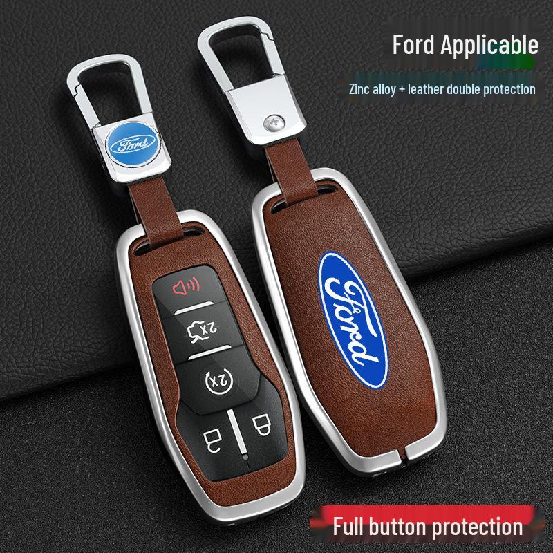 Ford Taurus Key Case for 2015-2017 Explorer Mustang - Metal Shell with Buckle