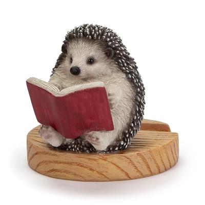 Ubia Igel Smartphone Ständer, 9 x 7,5 x 7 cm, Puppenfigur, Tierornament, Gartendekor, Igel, H23205