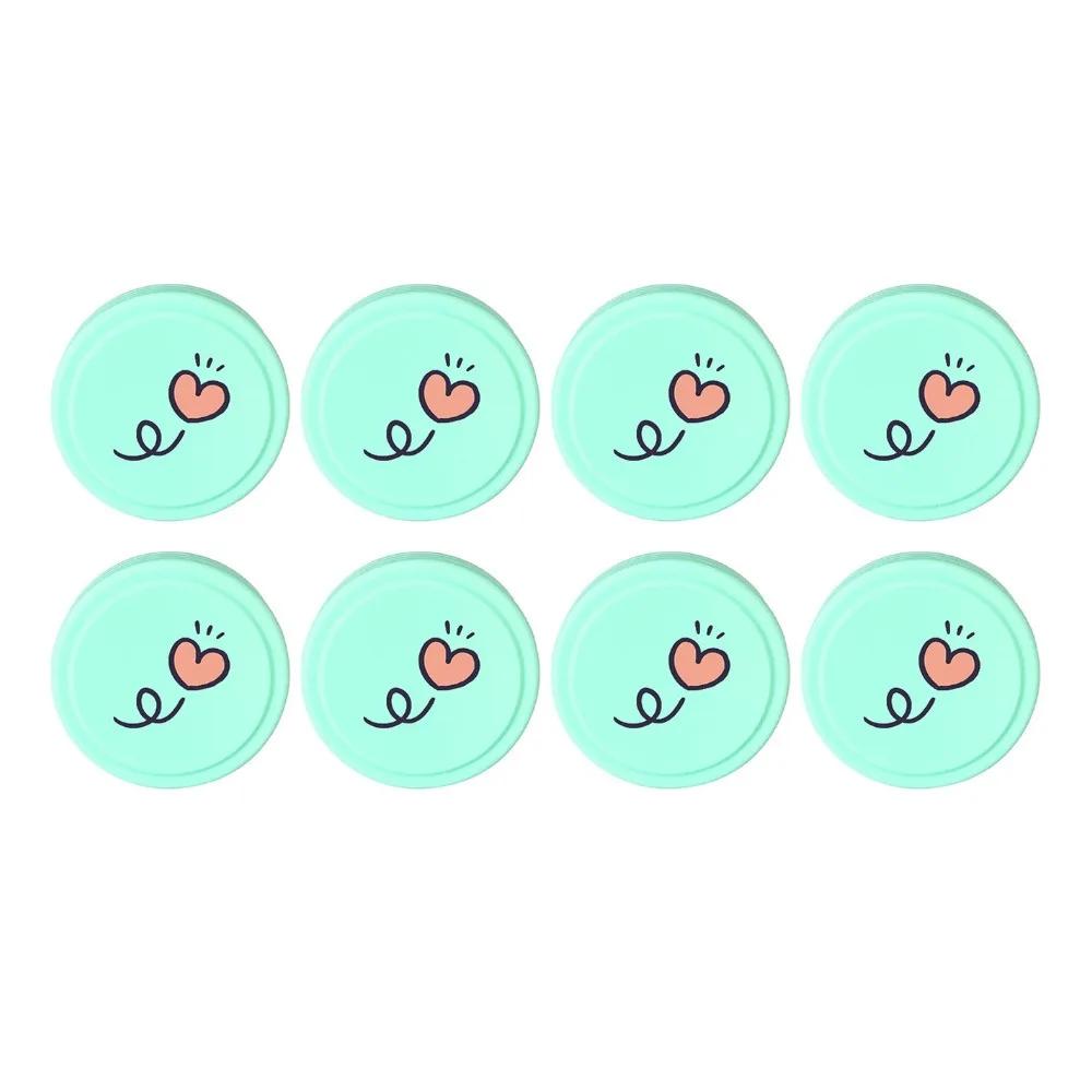 

8Pcs Silicone Luggage Wheels Protector Cover Anti-slip Reduce Noise Suitcases Wheel Protection Rings Shock Absorption зелёный