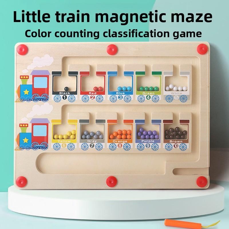 Color Sorting Wooden Classification Puzzle Kids Educational Parent Child Play