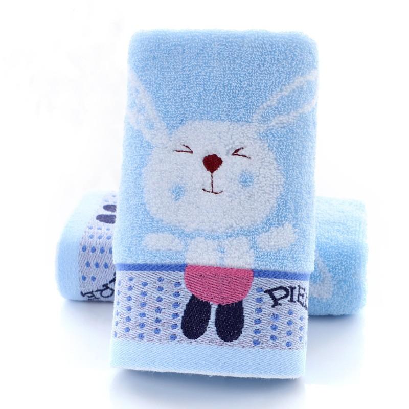Baby Towel Cartoon Rabbit Face Bath Towels Washcloth Soft Cotton Children Bathroom Wipe Hand Handkerchief for Kids Adult 50x25cm