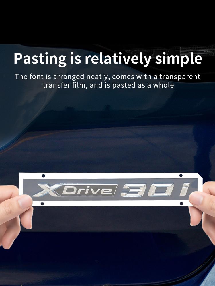 Suitable for BMW X1 X2 X3 X4 X5 X6 X7 F49 U12 F39 G08 G18 F15 F25 F26 G01 G02 G05 G06 G07 logo alphanumeric