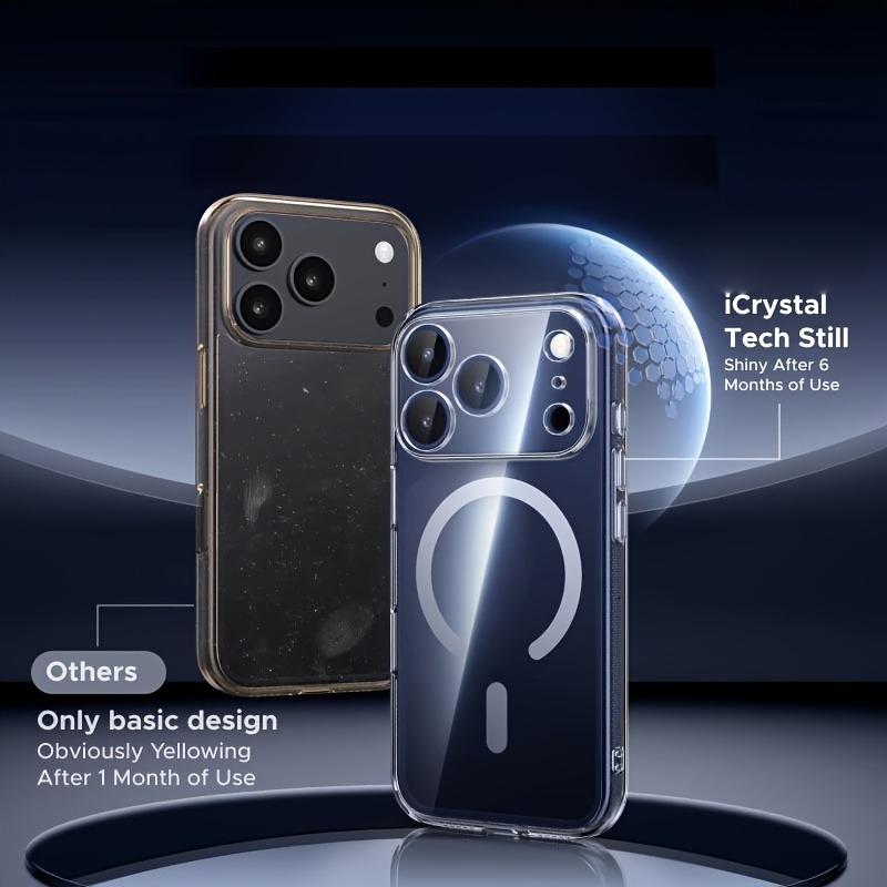 Transparente Magnetische Hülle für Für Iphone 17 Air 16 1 14 Plus 13 12 11 Pro Max Kabelloses Minimalistisches Design Ladeabdeckung