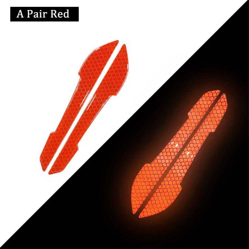 A Pair Car Rearview Mirror Reflective Sticker Car-styling Safety Warning Reflective Sticker Car Rearview Mirror Decorative Strip