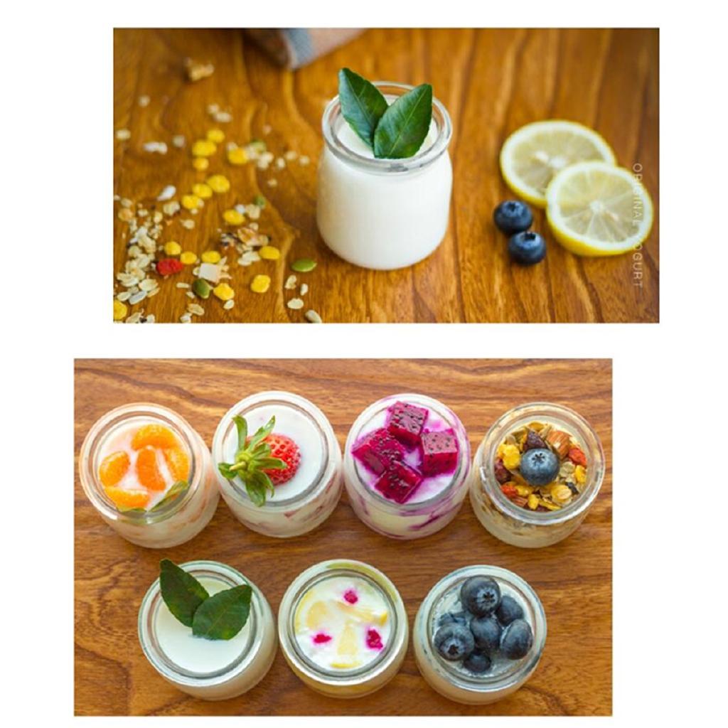 15W Automatic Smart Touchs Screen DIY Yogurt Machine 220V Electric Automatic Yogurt Maker With Timer 7 Glass Jars Container