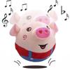 Adorable Bouncing Pig Toy With Plush Fabric And Soothing Music For Baby Toddlers