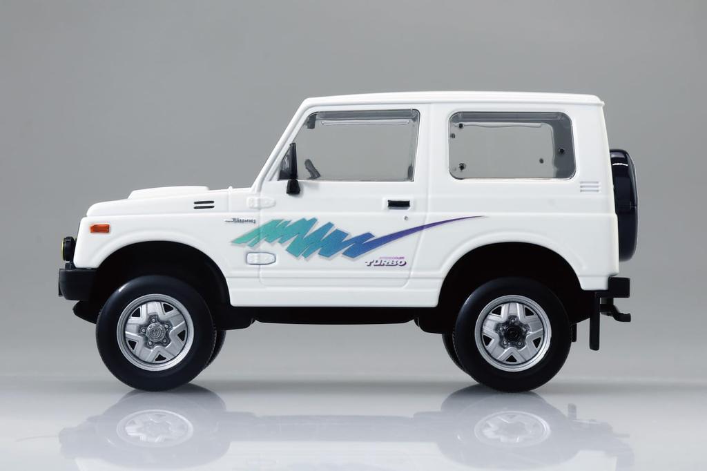Aoshima Bunka Kyozai Scale Rakupla Snap Kit Suzuki JA11 Jimny Superior White Plastic Model Kit (AOSHIMA) 1/32 No. 18-SW Pre-Colored (Car)