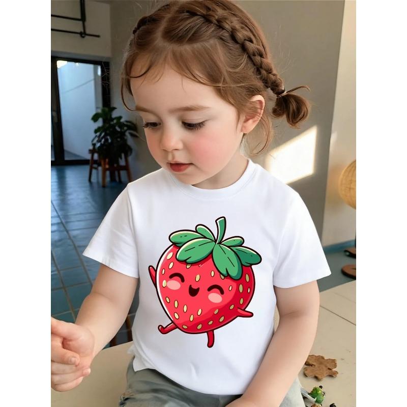 Europäische Größen Mädchen Kurzarm-T-Shirt, Weich Und Bequem Für Den Täglichen Gebrauch, Geeignet Für Zuhause, Draußen Und Sportliche Aktivitäten, Bequem Und Atmungsaktiv