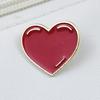 Red Love Heart Alloy Brooch - Creative, Versatile Accessory for Clothing, Hats, Backpacks, and More.