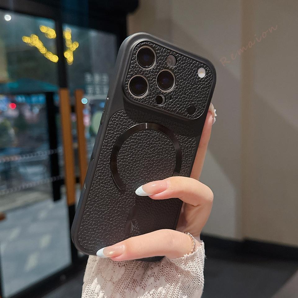 Pu Leather Magnetic Phone Case For For Iphone 17 11 12 13 14 1 16 17 Pro Max Plus Official Shockproof Protector Cover