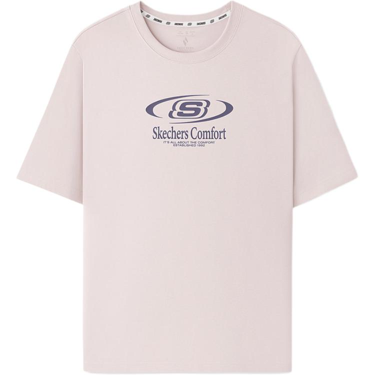 Skechers Breathable Round Neck Pullover Knitted Short Sleeve T-Shirt Unisex Tops L226U007-03PF XS