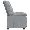 Relaxation Armchair Light Grey Fabric