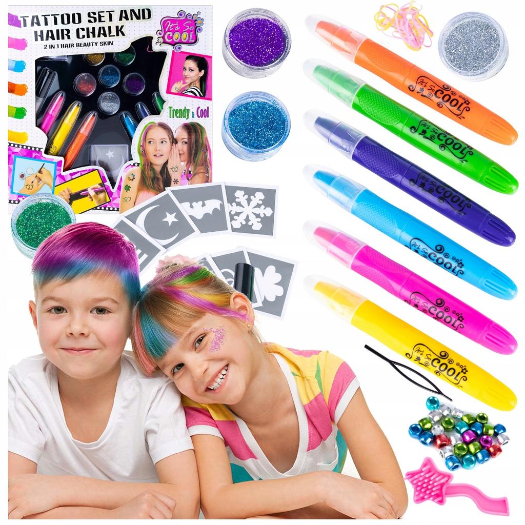 [PACZA][1] Colorful Hair and Tattoos Set Glamour Studio U618