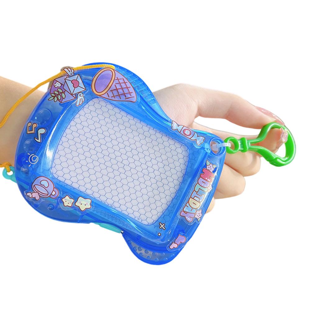 Magnetic Drawing Boards Detachable Key Rings Travel Size Doodle Toys Plastic Texture Drawing Pads Present for Kids