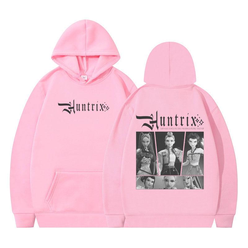 K-pop Demon Hunters Huntrix Rumi Mira Zoey Vintage Hoodies Men Women Fashion Sweatshirt Long-sleeved Casual Aesthetic Pullover