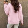 Autumn/Winter 2026 Loose European & American Style Wool Knit Pullover - Women's Long Sleeve Sweater
