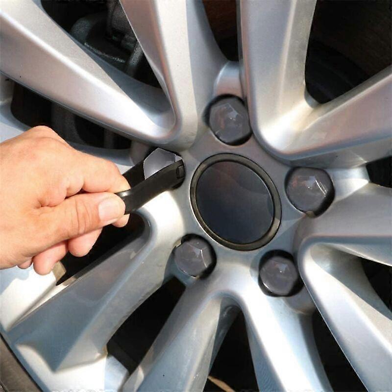 17mm Nut Cover, 20 Pieces 17mm Bolt Nut Covers, Hexagonal Protective Caps for Wheel Nuts, Universal 17mm Bolt Covers (Gray)