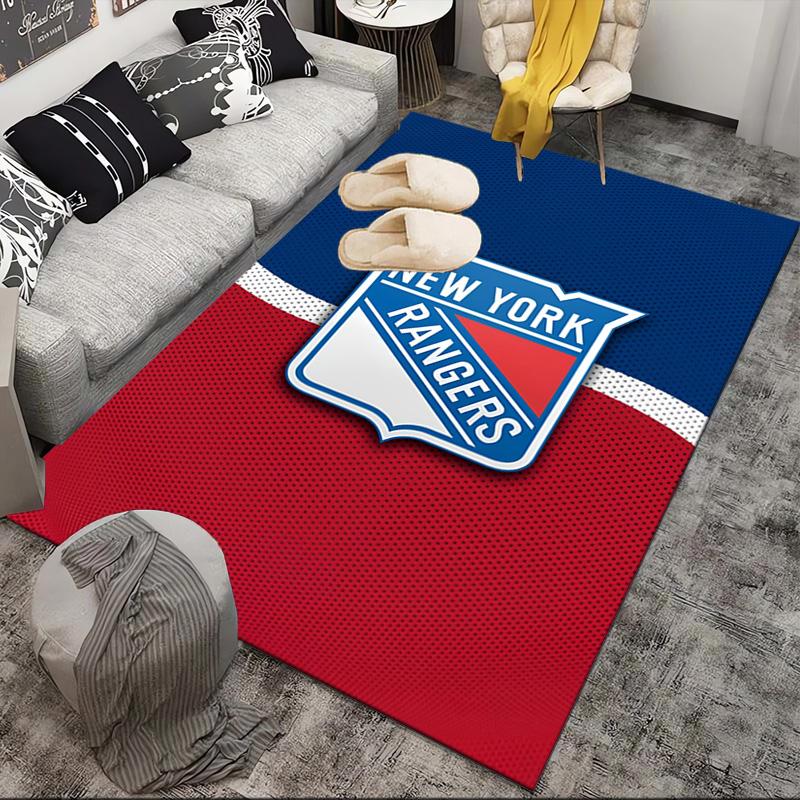 Rangers Hockey Area Rug Suitable for Indoor And Outdoor,Carpets for Kitchens, Homes, Offices, Living Rooms,Home Decor,Christmas Gift