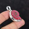 Pink Shade Ammonite Fossil Pendant 925 Sterling Silver Pendant Gemstone Jewelry Designer Pendant Handmade Silver Jewelry Engagement Gifts