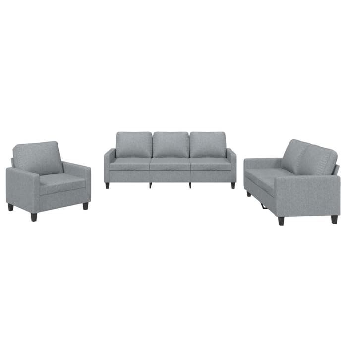 VidaXL Ensemble de Canapés avec Coussins 3 pcs, Canapés avec Accoudoirs et Dossier, Ensemble de Meubles, Mobilier de Salon, 3201428