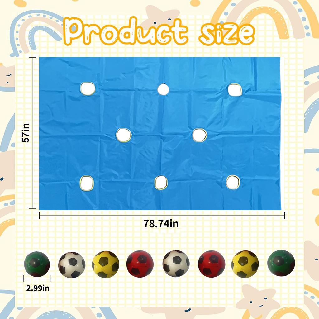 1 ks Teambuildingová kooperativní hra s plachtou s otvory pro děti, dospělé, školní venkovní skupinové aktivity, párty hra, Halloweenský vánoční dárek