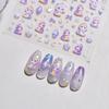 Tomoni 3D Embossed Japanese Auspicious Snake Children's Nail Stickers