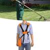 Trimmer Double Shoulder Strap Size Adjustable Metal Buckle Nylon Strimmer Harness Orange