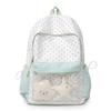 Contrast Dot Printed Student Schoolbag Large Capacity Backpack