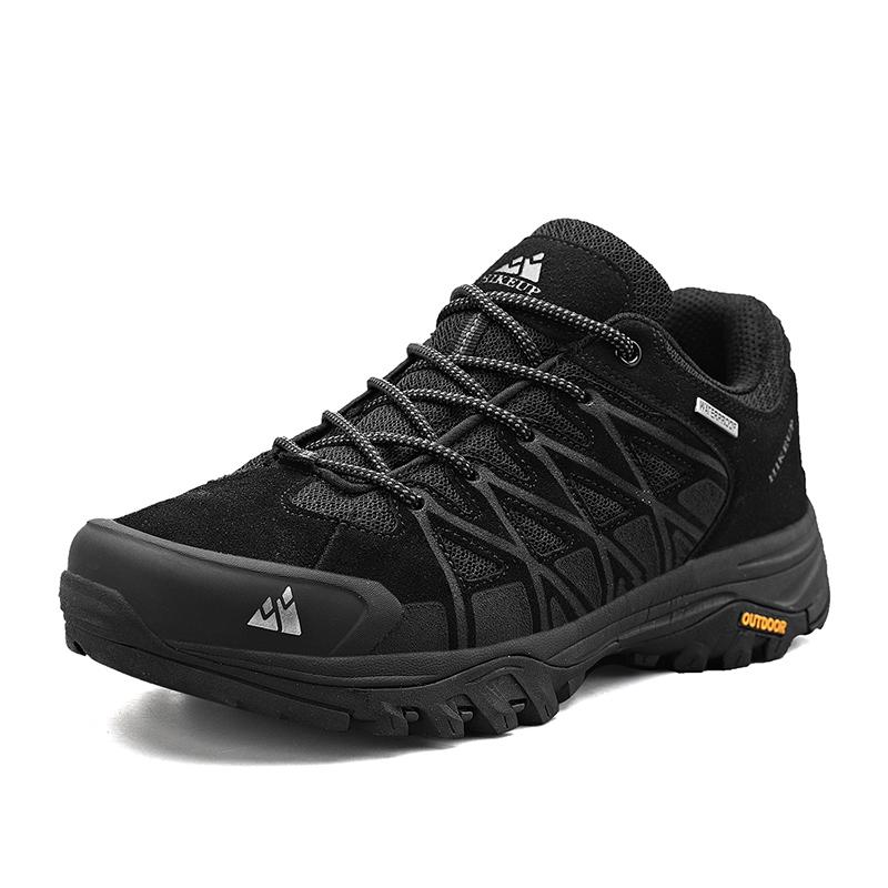 Men's New Arrival Hiking Shoes Breathable Trekking Sneakers Lace-Up Cushioning Outdoor Climbing Tourism Male Footwear